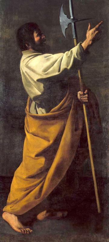 Francisco de Zurbaran Sao Judas Tadeu Sweden oil painting art